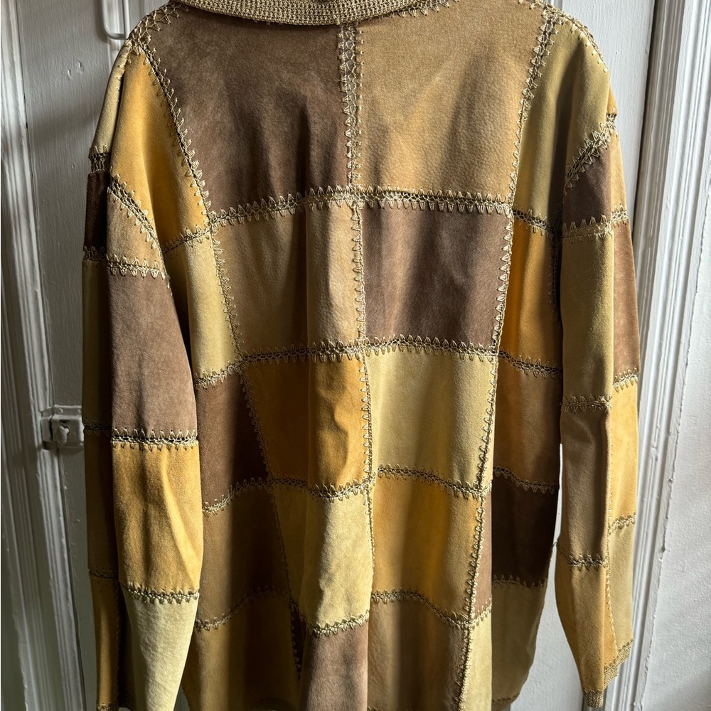 Patchwork Button-Up Jacket - Picture 3 of 6